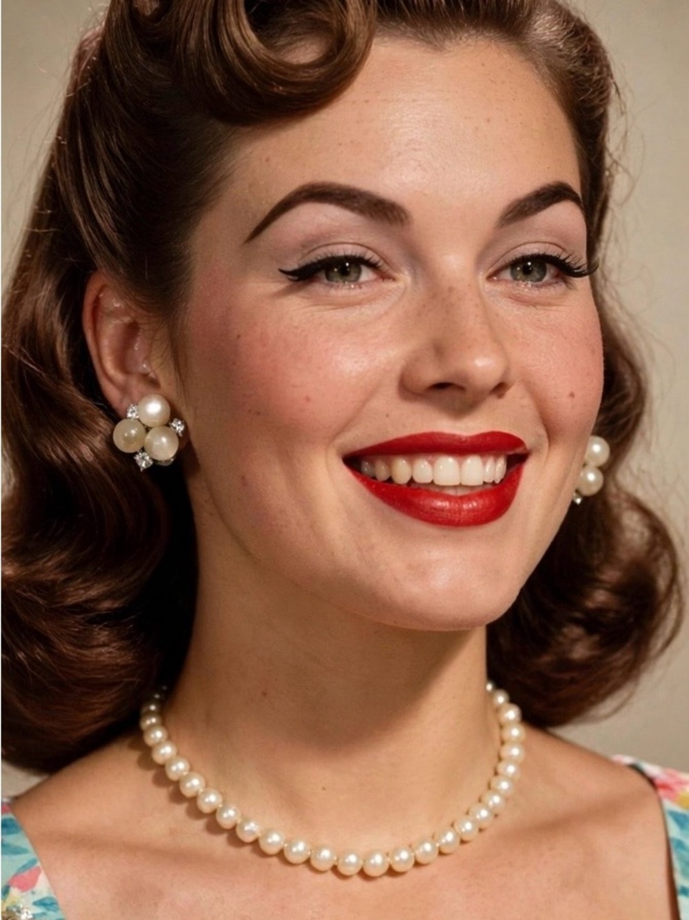 Vintage 50’s Glamorous Costume Clip-On Earrings - Picture 9 of 10